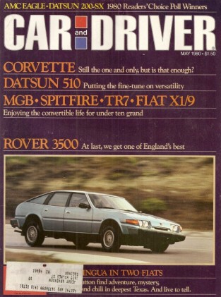 CAR & DRIVER 1980 MAY - VETTE, ROVER 3500, LEO MEHL